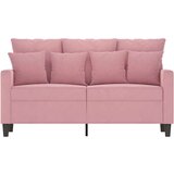  Kavč dvosed roza 120 cm žamet | Shoptok.si