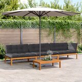 vidaXL 4-dijelni set vrtnih sofa od paleta s jastucima od drva bagrema | shoptok.hr