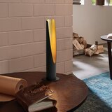 Eglo Barbotto stona lampa/1, gu10, 5w, 400lm, v395, crna/zlatna/čelik | Eponuda.com