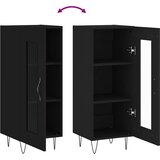  Komoda crna 34,5 x 34 x 90 cm od konstruiranog drva | shoptok.hr