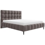 MID.YOU OBLAZINJENA POSTELJA 180 cm x 200 cm , les, tekstil, leseni material umazano rjava | Shoptok.si
