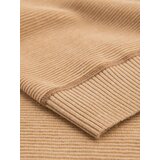 Ombre Men's cotton sweater with patch and raglan sleeves - brown | Eponuda.ba