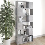 The Living Store Knjižna omara za razdelitev prostora betonsko siva 80x24x186 cm - Knjižna Omara Za Razdelitev Prostora, (21431209) Cene