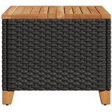  Vrtni stol crni 45 x 45 x 37 cm od poliratana i bagremovog drva | Eponuda.com
