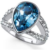  Ženski oliver weber drop aquamarine prsten sa swaroski kristalima m ( 41154m.202 ) | ePonuda.com