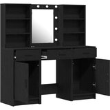  Set toaletnog stola od 3 dijela Crna konstruirano drvo | shoptok.hr