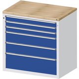 ANKE omarica za pult za izdajo materiala in orodja, 3 predali 90 mm, 2 predala 180 mm, 1 predal 270 mm, siva | Shoptok.si