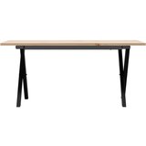  Stolić za kavu X-oblika 90x40x45 cm borovina i čelik | shoptok.hr