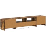  LED TV kabinet UTRECHT 3 kom. Dimljeni hrast Konstruirano drvo Smeđa 100 x 35 x 40 cm | shoptok.hr