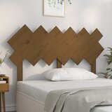 vidaXL Uzglavlje za krevet boja meda 132x3x81 cm masivna borovina | shoptok.hr