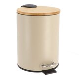 Tendance KANTA ZA SMEĆE NA PEDALU 3L SOFT CLOSE, METAL/BAMBUS, BEŽ | shoptok.hr