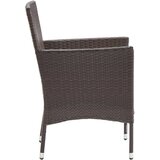  3-dijelni vrtni blagovaonski set smeđi | shoptok.hr