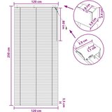  Venecijanska roleta Crna 120 x 250 cm 35 mm | Eponuda.ba