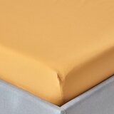 HOMESCAPES gorčično rumene egiptovske ovite rjuhe iz bombaža s 200 niti, 120x190 cm, (20747698) | Shoptok.si
