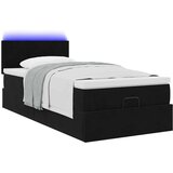 vidaXL otomanski okvir kreveta s madraca crni 90x200cm baršunasti | shoptok.hr