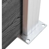  Panel za ogradu WPC 175 x 105 cm crni | shoptok.hr