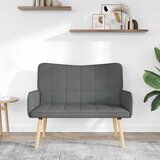  Kauč za dvoje Tamno siva 115 x 61 x 87 cm tkanina | shoptok.hr