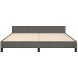  Posteljni okvir z vzglavjem temno siv 180x200 cm žamet, (20794947) | Shoptok.si