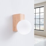 Sollux Bijela/u prirodnoj boji zidna lampa ø 12 cm Solum – | shoptok.hr