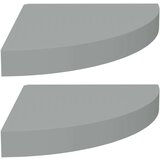 vidaXL Kotne police 2 kosa sive 25x25x3,8 cm MDF | Shoptok.si