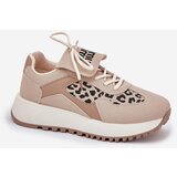 Boto Sports Shoes Sneakers Womens Platform Leopard Beige Pumbes | Shoptok.si