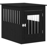 Namještaj za pseću kabinu crni hrast 55x75x65 cm inženjerski drvo | shoptok.hr