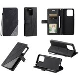 Chameleon Preklopna torbica (WLGO-Lines) za Xiaomi Redmi 12C, črna | Shoptok.si