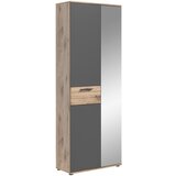 MID.YOU GARDEROBNA OMARA siva, barve hrasta | Shoptok.si