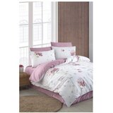 Mila Home Bela/rožnata posteljnina za zakonsko posteljo/podaljšana z rjuho/4-delna 200x220 cm Floral – Cene