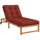  Jastučić za ležaljku VIANEN 100% poliester Crvena - Crvena 200 x 70 x 8 cm | shoptok.hr