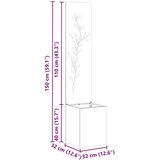  Privatnost u vrtu Cvjetni Rđa 32 x 140 cm Otporni čelik | shoptok.hr