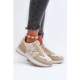 Boto Women's Beige Faux Leather Sneakers Kaimans | Shoptok.si