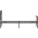 vidaXL Posteljni okvir brez vzmetnice hrast 80x200 cm inženirski les Cene