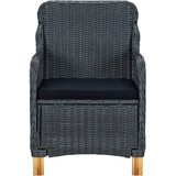  5-dijelni vrtni blagovaonski set tamnosivi | shoptok.hr