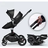 kolica za bebe black 2U1 sportsko sediste+korpa F022BLACK