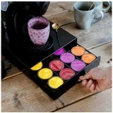 kovinski predal za 20 dolce gusto kapsul 300 x 240 x 70 mm črn