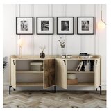 Hanah home komoda venedik walnut travertine | ePonuda.com