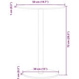  Vrtni stol okrugli crni Ø 50 x 72 cm čelični | shoptok.hr