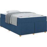  Konstrukcija postelje z vzmetnico Modra 120 x 190 cm blago, (5000126367) | Shoptok.si