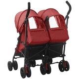  Dječja kolica za blizance crvena čelična | shoptok.hr