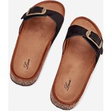 Boto Women's Sandals With Buckle On Cork Platform Black Zavira | ePonuda.com