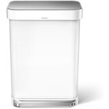 simplehuman Bel jeklen koš za smeti s pedalom 55 l – | Shoptok.si