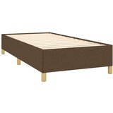  Box spring postelja z vzmetnico temno rjava 100x200 cm blago | Shoptok.si