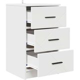 vidaXL Nočna omarica s predalom Bela 38 x 38 x 66 cm Konstruiran les | Shoptok.si