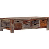  Stolić za kavu sivi 100 x 50 x 30 cm od masivnog drva šišama | shoptok.hr