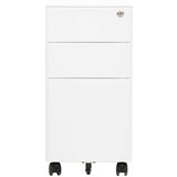 vidaXL Premična omara za dokumente bela 30x45x59 cm jeklo | Shoptok.si