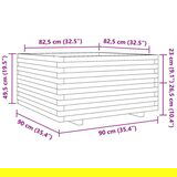  Vrtno cvetlično korito voščeno 50x50x49,5 cm trdna borovina | Shoptok.si