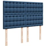  Krevet s oprugama i madracem plavi 140 x 190 cm od tkanine | shoptok.hr