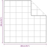 Poplun Bijelo 200 x 200 cm Perje | shoptok.hr