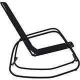  Gugalni ležalnik črn jeklo in tekstil, (20662491) | Shoptok.si